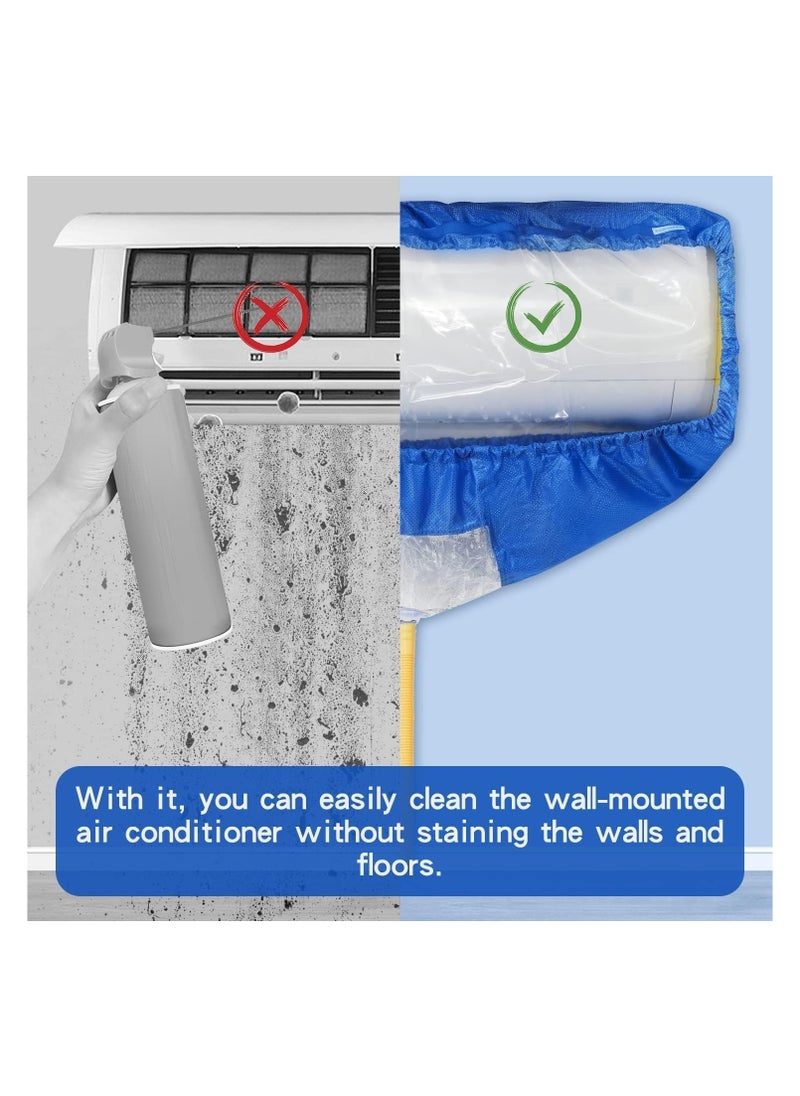 Zimtal Air Conditioning Cleaning Waterproof Cover with Drain Outlet, Protector Dust Washing Bag For Large Size (2P-3P) Wall Mounted AC Service with Pipe.  - Image 5