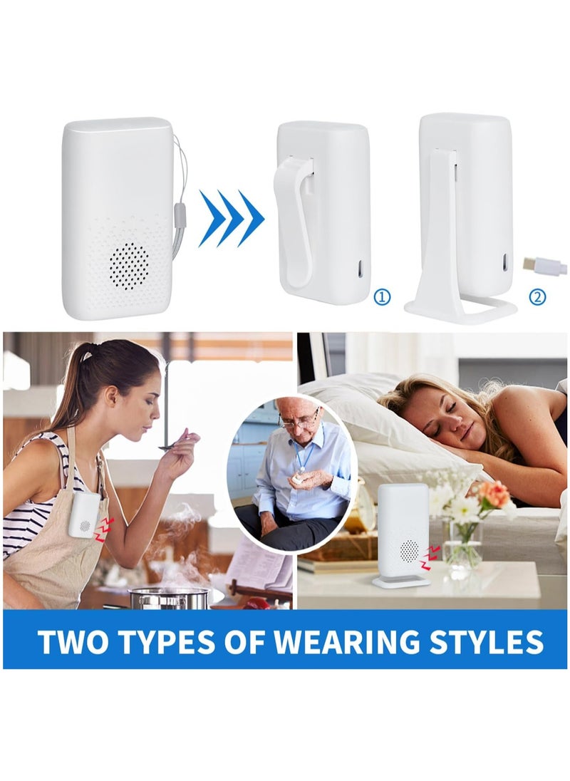 Healife Wireless Caregiver Pager Call Button Call Bell Alert Button Call Light System for Home/Elderly/Patients Nurse Alert System 1 Waterproof Transmitter 1 Portable Receiver  - Image 2