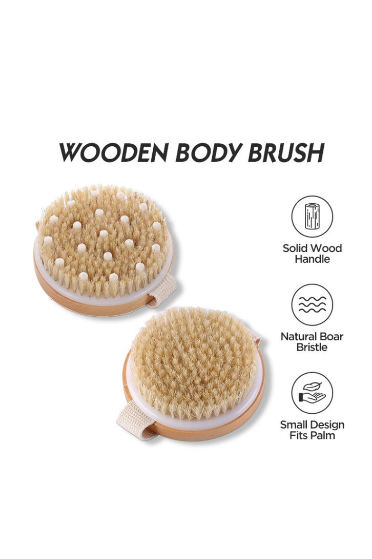 Outdoor.Market Body Scrubber & Dry Brush for Exfoliation – Bath & Shower Body Brush with Massage Nodules for Cellulite, Lymphatic Drainage, Deep Cleansing & Glowing Skin - Image 5