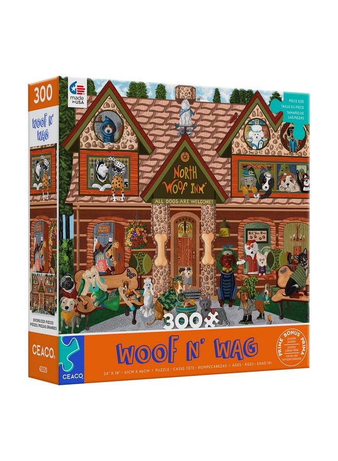 Ceaco Woof N Wag North Woof Inn 300 Piece Jigsaw Puzzle - Image 4