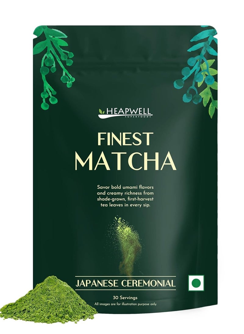 Heapwell - Superfoods Japanese Ceremonial Matcha Green Tea 30 Grams - Image 1