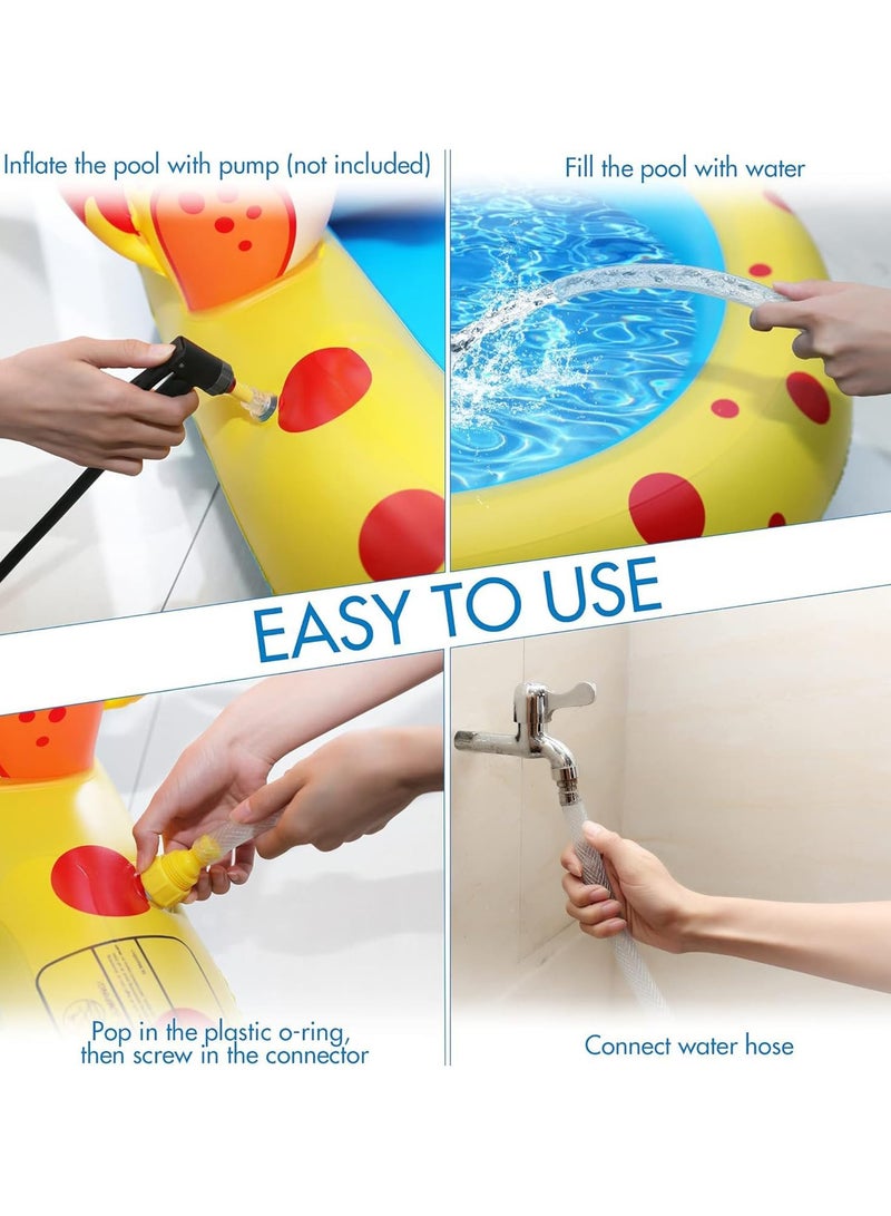 AUTOYSUR Inflatable Swimming Pool for Kids,170x103x65 cm, Outdoor Backyard Garden Swimming Pools Paddling Pool for Toddlers Backyard Outdoor Garden Backyard Summer Water Party - Image 5