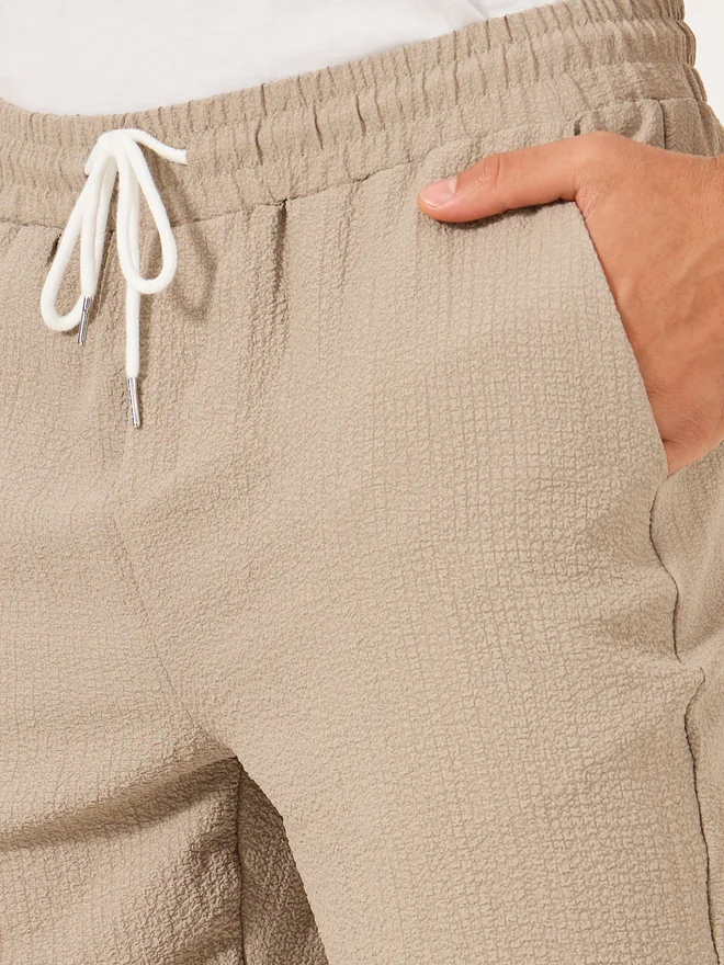 Take Two Take Two Men Solid Drawstring Waist Shorts