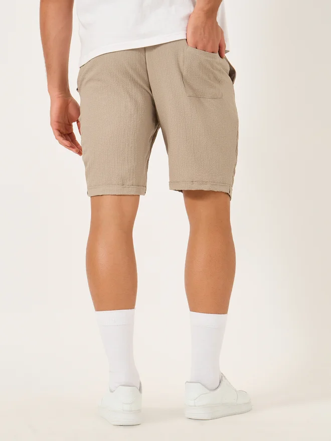 Take Two Take Two Men Solid Drawstring Waist Shorts