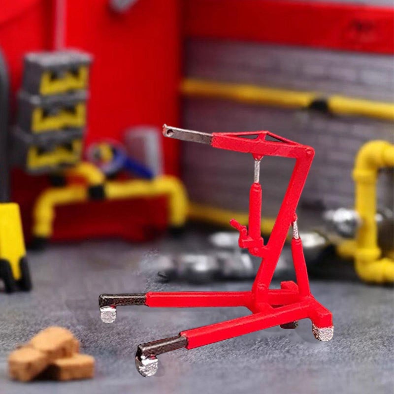 Red No Engines 1 64 Scale Engine Hanger Model Classic Maintenance Tool Display Ornament For Workshop Garage - Image 4