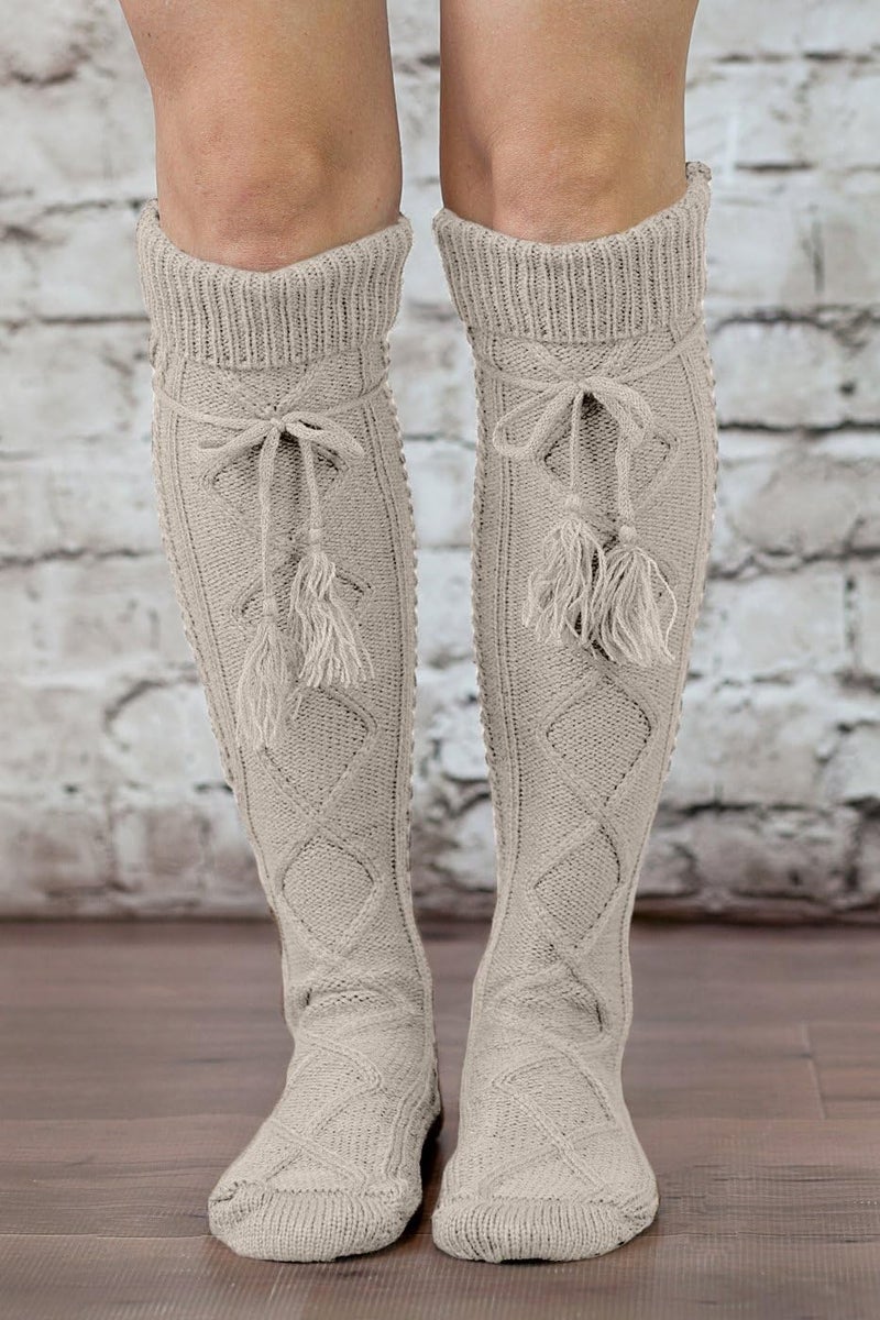 Modern Boho The Original Button Boot Socks with Lace Trim Boutique Socks - Image 3