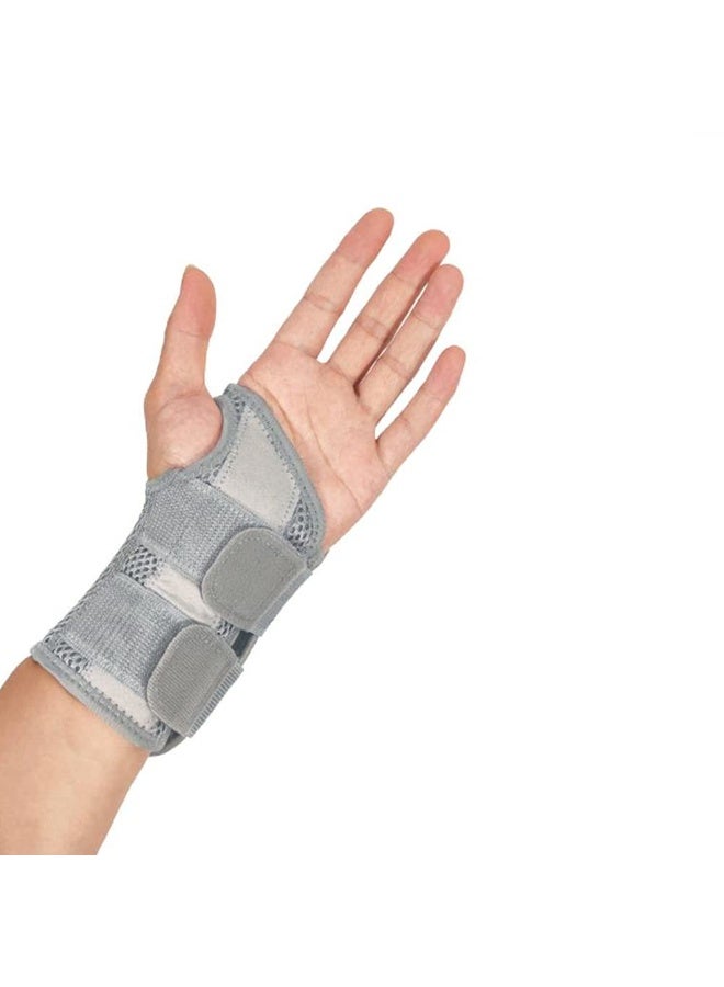 دعامة معصم لليد اليمنى لمتلازمة النفق الرسغي للرجال والنساء لتخفيف الألم، دعامة معصم ليلية للنوم، مثبتة للذراع مع كم ضغط وأحزمة قابلة للتعديل، لعلاج التهاب الأوتار والتهاب المفاصل - Image 2