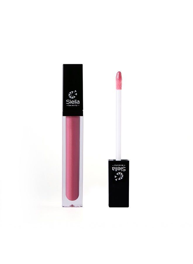 Siella Beauty Nina Lip Hydrating Gloss For Soft & Dewy Lips Enriched With Organic Shea Butter Organic Pistachio Butter & Passionfruit Seed Oil  Made In Italy  - Image 2