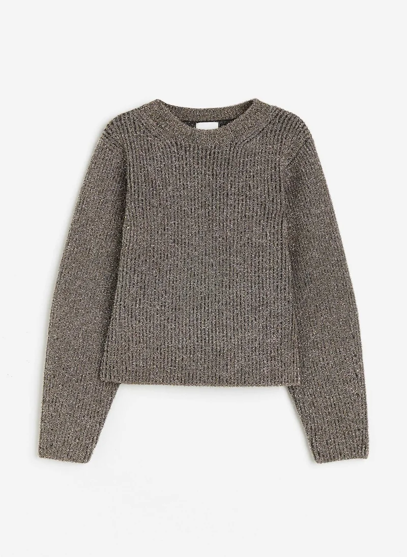 H&M Shimmering Rib Knit Jumper