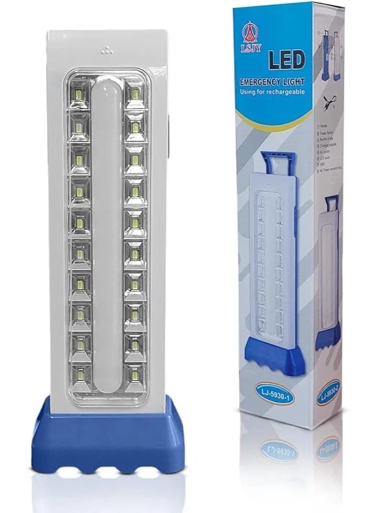 مصباح الطوارئ LJ-5930-1 هو الحل الأمثل لانقطاع التيار الكهربائي أو حالات الطوارئ. يتميز بإضاءة LED قوية وبطارية قابلة لإعادة الشحن تدوم طويلاً. يتميز بمقبض لسهولة الحمل، ويمكن وضعه على أي سطح مستوٍ. مثالي للاستخدام في الهواء الطلق، والأسواق، ومواقع التخييم، أو أثناء السفر والتخييم. - Image 1