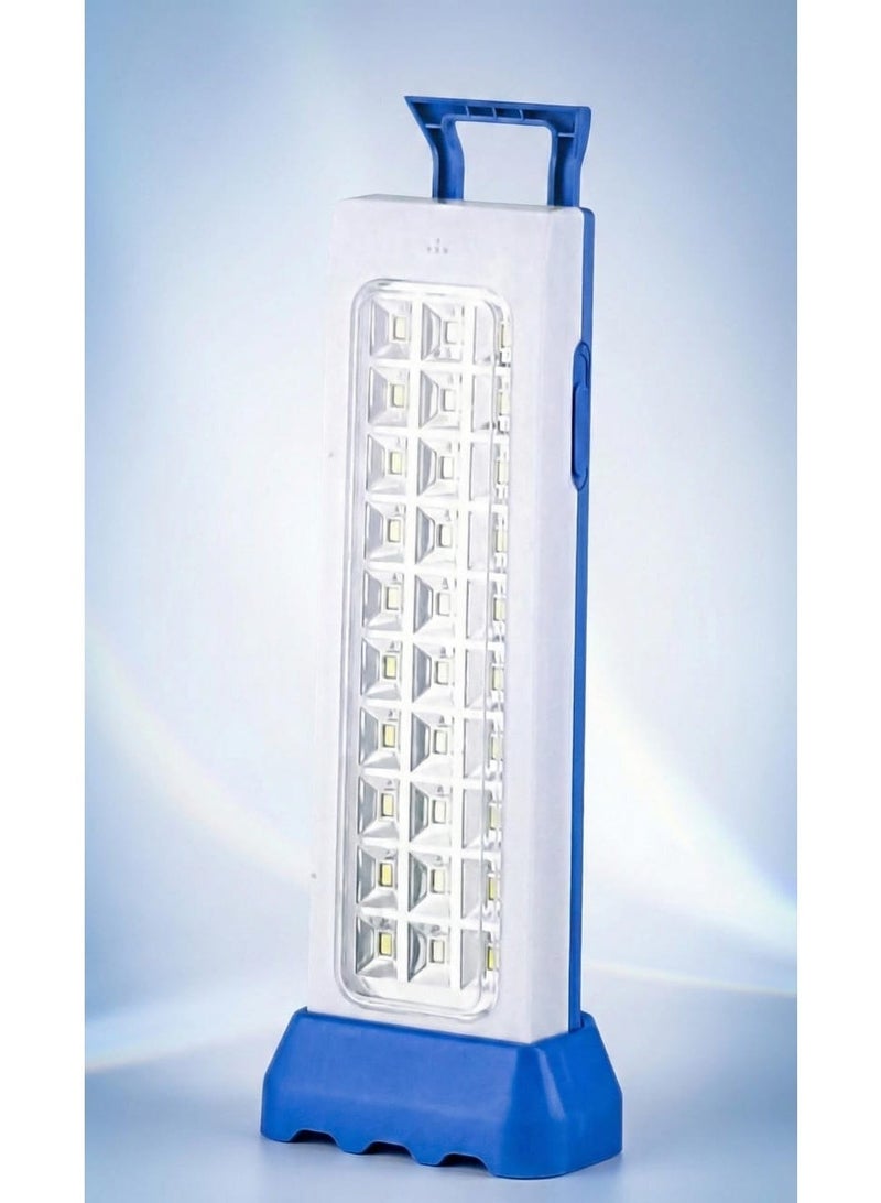 The LJ-5930-1 Emergency Light is the perfect solution for power outages or emergencies. It features a powerful LED light and a long-lasting rechargeable battery. It features a handle for easy portability and can be placed on any flat surface. It is ideal for outdoor use, markets, campsites, or while traveling and camping.