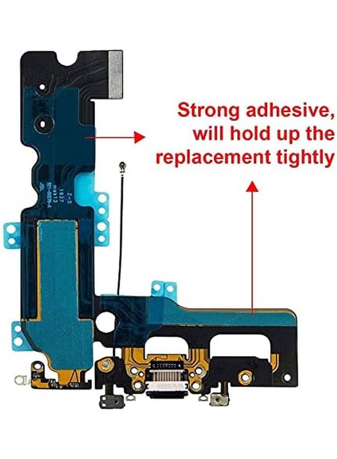 erorex Oem Original Charging Port Usb Dock Flex Cable With Microphone And Signal Antenna Replacement For Iphone 7 Plus 5.5 Inches Black - Image 2