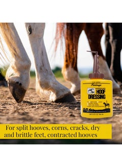 Fiebing's Fiebing's Hoof Oil for Horses With Mineral Oil (32 oz) - Hoof Dressing With Applicator Brush to Condition Dry, Split Hooves & Corns - Prevents Cracks, Splits & Contracted Feet with Semi Gloss Finish  - Image 2
