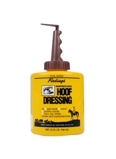 Fiebing's Fiebing's Hoof Oil for Horses With Mineral Oil (32 oz) - Hoof Dressing With Applicator Brush to Condition Dry, Split Hooves & Corns - Prevents Cracks, Splits & Contracted Feet with Semi Gloss Finish  - Image 1