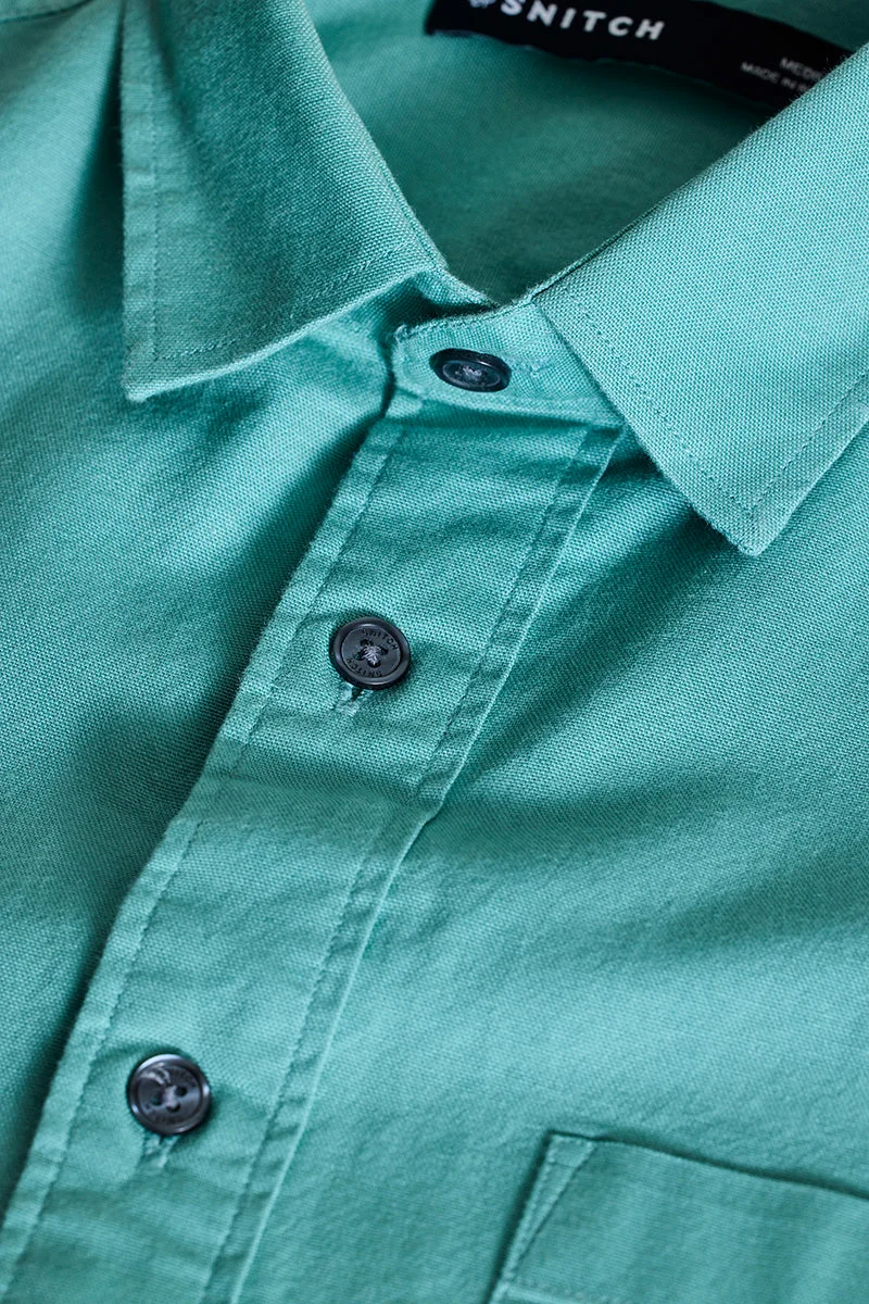 SNITCH Turquoise Slim FIt Shirt