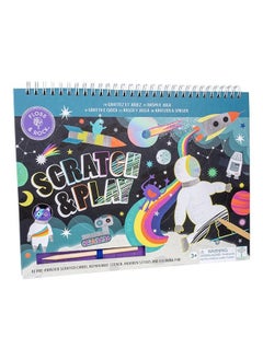 Floss & Rock Space Scratch Art Kit for Kids |  Scratch Cards with Wooden Stylus | Creative Activity Toy for Children | Mess Free Creative Play  - Image 3
