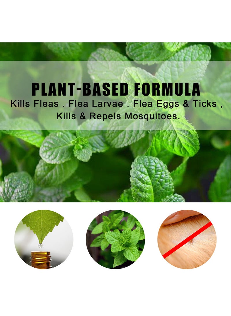 ييبونغ 60 مل تركيبة نباتية لحماية الحيوانات الأليفة، تحكم فعال في علاج سوس البعوض والبرغوث وحماية الرذاذ للكلاب والقطط - Image 2