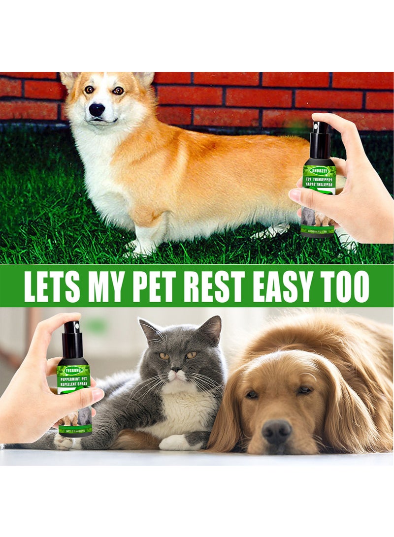 ييبونغ 60 مل تركيبة نباتية لحماية الحيوانات الأليفة، تحكم فعال في علاج سوس البعوض والبرغوث وحماية الرذاذ للكلاب والقطط - Image 3