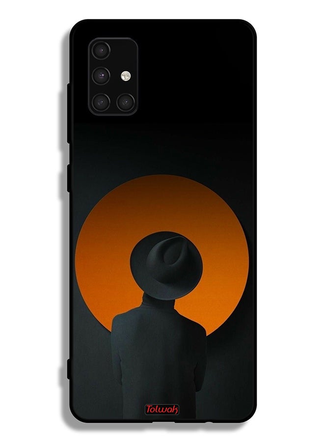 Tolwak Samsung Galaxy A71 4G Protective Case Cover Hat Boy Art - Image 1