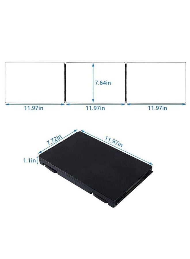 هومستر 3 مرآة ثلاثية لقص الشعر، 360 مرآة ثلاثية مع خطافات تليسكوبية قابلة للضبط الارتفاع، و 5X تكبير، للمكياج، تصفيف الشعر - Image 2