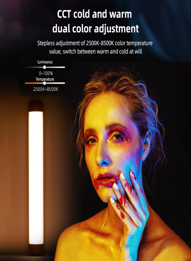 Weeylite عصا إضاءة Weeylite K21 RGB المحمولة، أنبوب إضاءة LED بقوة 8 واط، إضاءة تعبئة للتصوير الفوتوغرافي، قابلة للتعتيم من 2500 كلفن إلى 8500 كلفن، 29 تأثير إضاءة، تحكم عبر تطبيق، بطارية مدمجة، ظهر مغناطيسي للبث المباشر للفيديوهات - Image 5