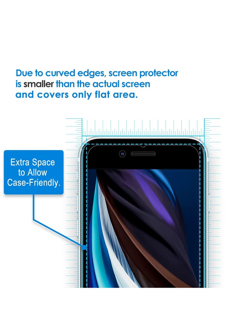 جي تيك 3 عبوات من واقيات الشاشة لـ iPhone SE 3/2 iPhone 8 iPhone 7 iPhone 6s و iPhone 6 غشاء زجاجي مقوى ، 4.7 بوصة - Image 3