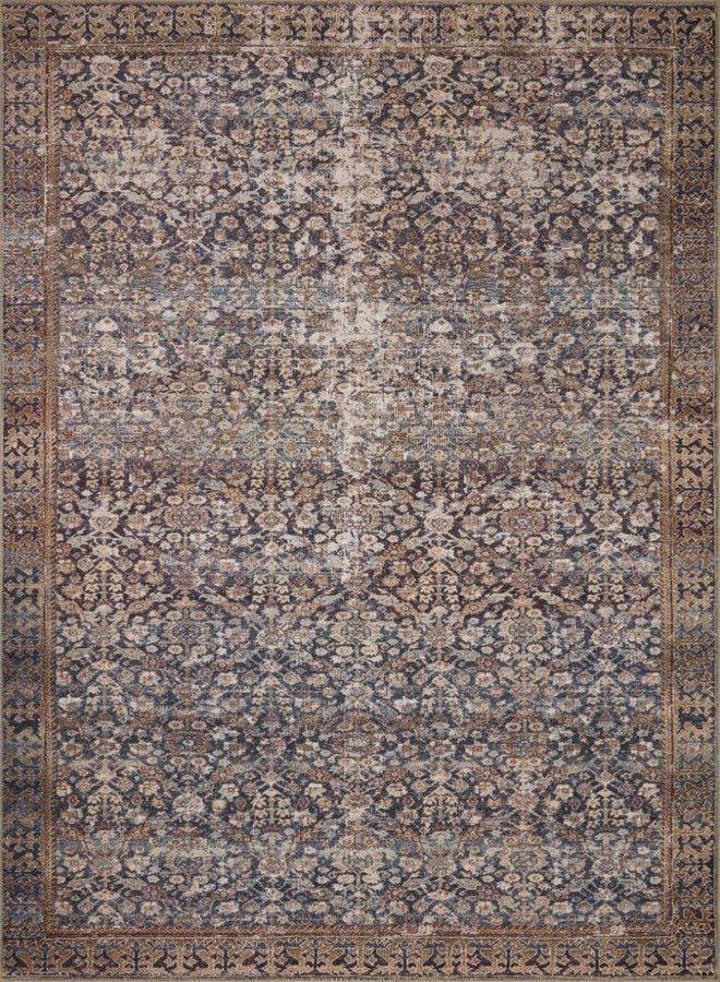 Loloi مجموعة لولو آميبر لويس جورجي GER-05 دنيم/بهارات 2'-6" x 7'-6"، ارتفاع كومة .19"، سجادة عداء - Image 2