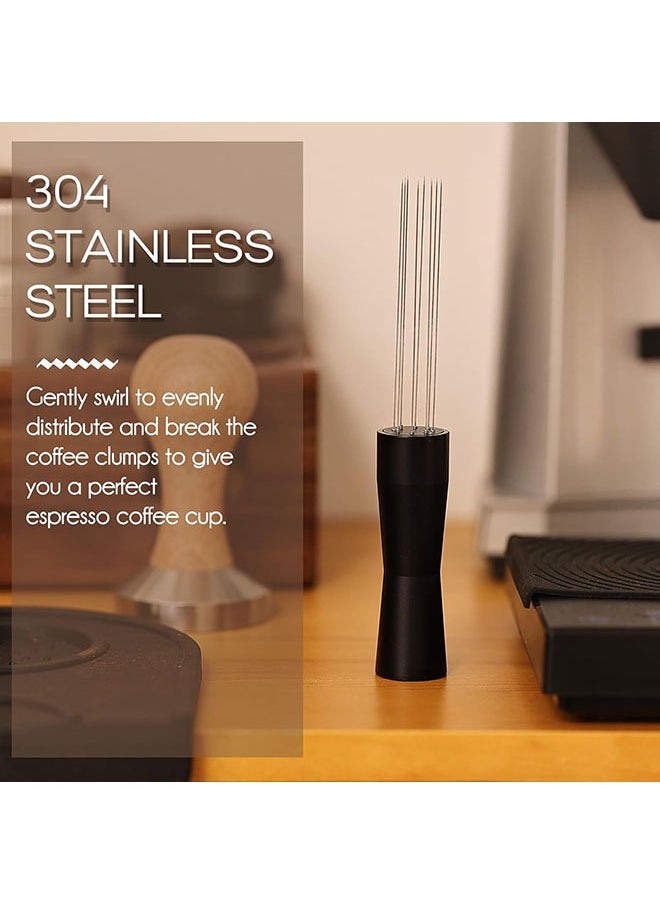 Arabest Espresso Powder Blender Coffee Stirrer Tamper Dispensing Tool Needle Dispenser Hand Blender Tool Black  - Image 3