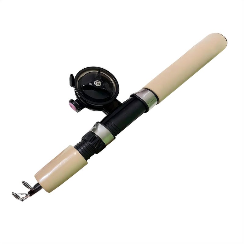 CJFNDFA Ice Fishing Rod and Reel Combo - 29.5 Inch Ultralight Spinning Ice Fishing Gear Set with High Visibility Pole for Walleye, Perch, Panfish, Trout - Image 1