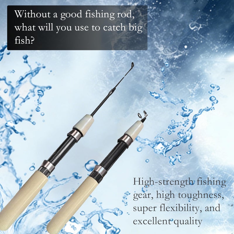 CJFNDFA Ice Fishing Rod and Reel Combo - 29.5 Inch Ultralight Spinning Ice Fishing Gear Set with High Visibility Pole for Walleye, Perch, Panfish, Trout - Image 4