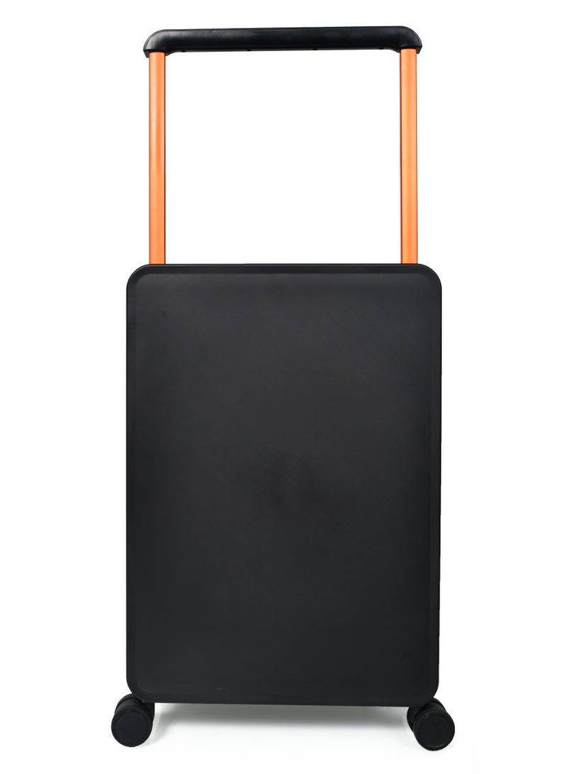 Morano Hard-Side luggage Unisex ABS Lightweight 4 Double Wheeled Suitcase with Built-In TSA type lock (2-Set, Black) Size 20''+24'''Inches. - Image 4