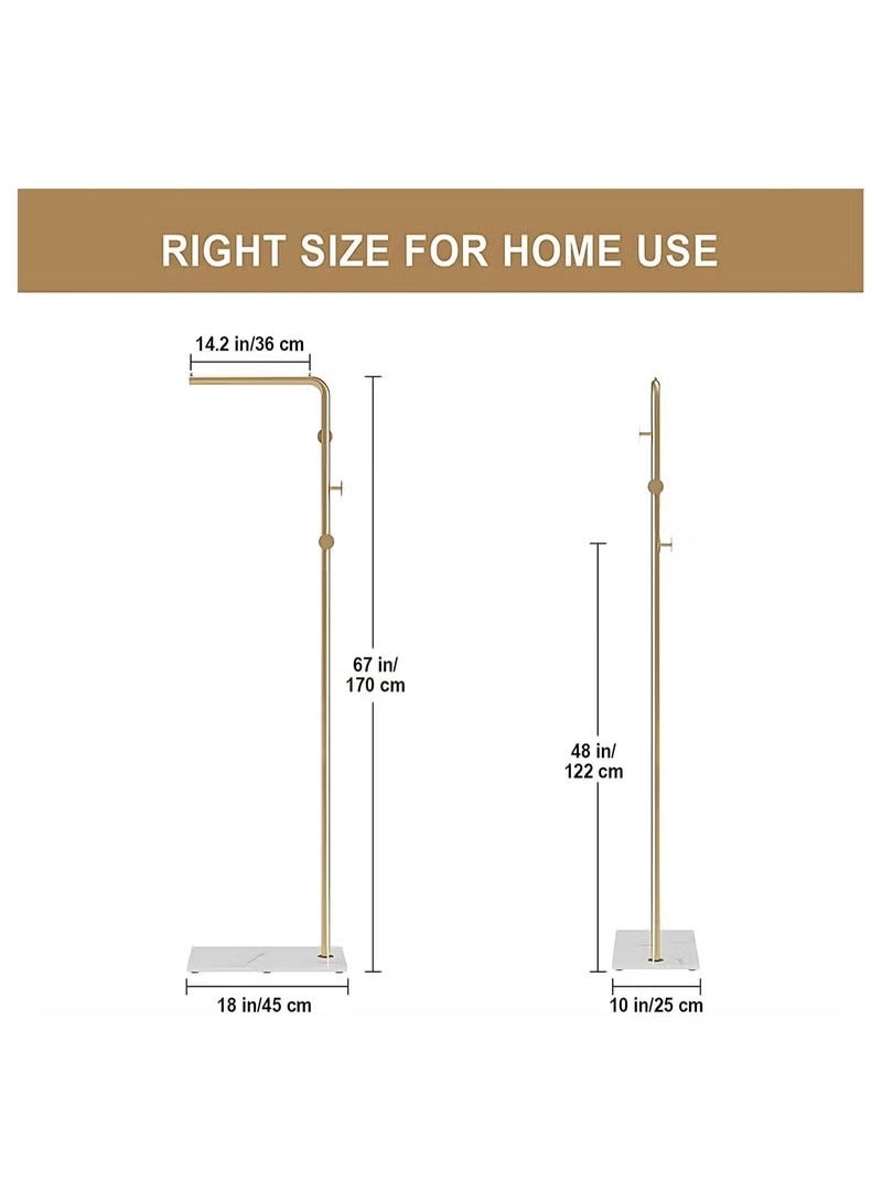شو وو علاقة معاطف معدنية موفرة للمساحة - قاعدة من الأردواز المتين، أنيقة وعملية لغرفة النوم، غرفة المعيشة، المكتب وغرفة الطعام. تصميم عصري وسهل التنظيف. - Image 4
