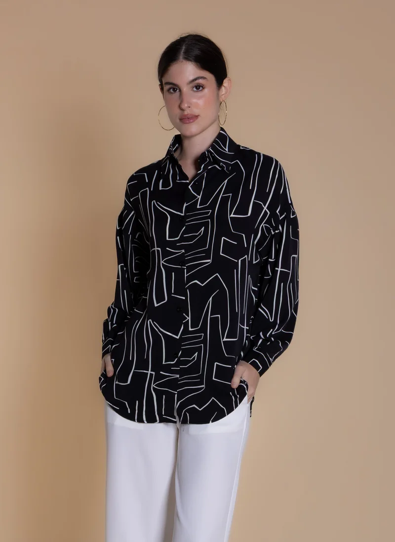 SHAPES COMFORT PRINTED SHIRT