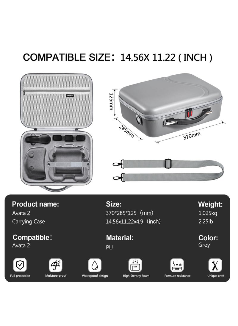 SYOSI - Avata 2 Carrying Case, Portable Travel Bag for DJI Avata 2 Fly More Combo with Goggles 3, Storage Bag for DJI Avata 2 Accessories and RC Motion 3 - Image 1