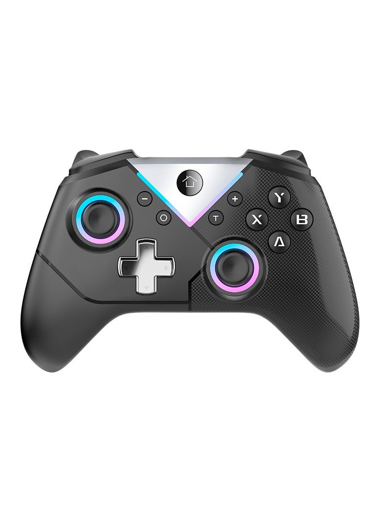 Switch controller for Windows PC/Switch/IOS/Android/Steam, Wireless Switch Pro controller with dual vibration motor, Turbo, Macro, RGB light, wired/Bluetooth dual connection mode gamepad - Image 1