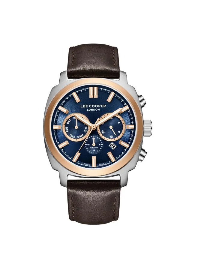 Lee Cooper Men's Leather Multi Function Watch LC08172.592 - 42 mm