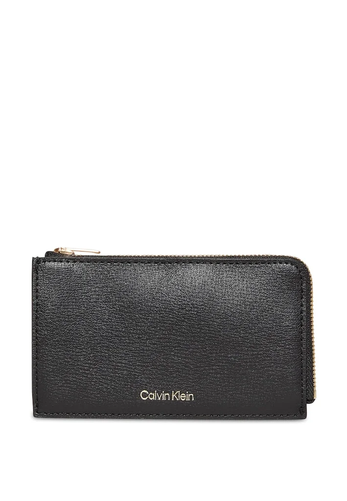 كالفن كلاين Logo Top Zip Cardcase