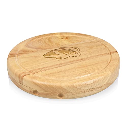 PICNIC TIME NCAA Missouri Tigers Circo Cheese Board and Knife Set - Charcuterie Board Set - Wood Cutting Board - Image 1