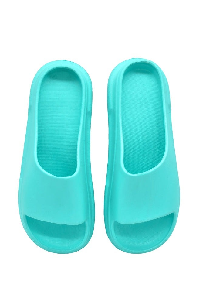 Women's Rubber Flip Flops Turquoise 2024