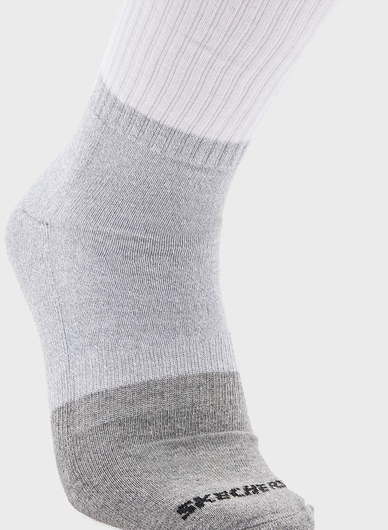 سكيتشرز 3 Pack Terry Crew Socks