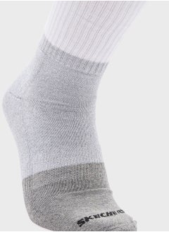 SKECHERS 3 Pack Terry Crew Socks  - Image 5