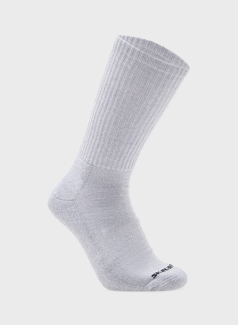 سكيتشرز 3 Pack Terry Crew Socks