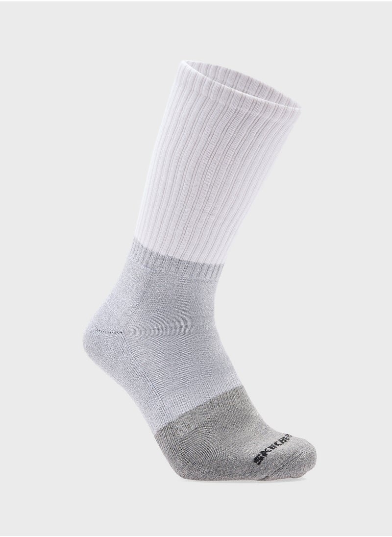SKECHERS 3 Pack Terry Crew Socks  - Image 2