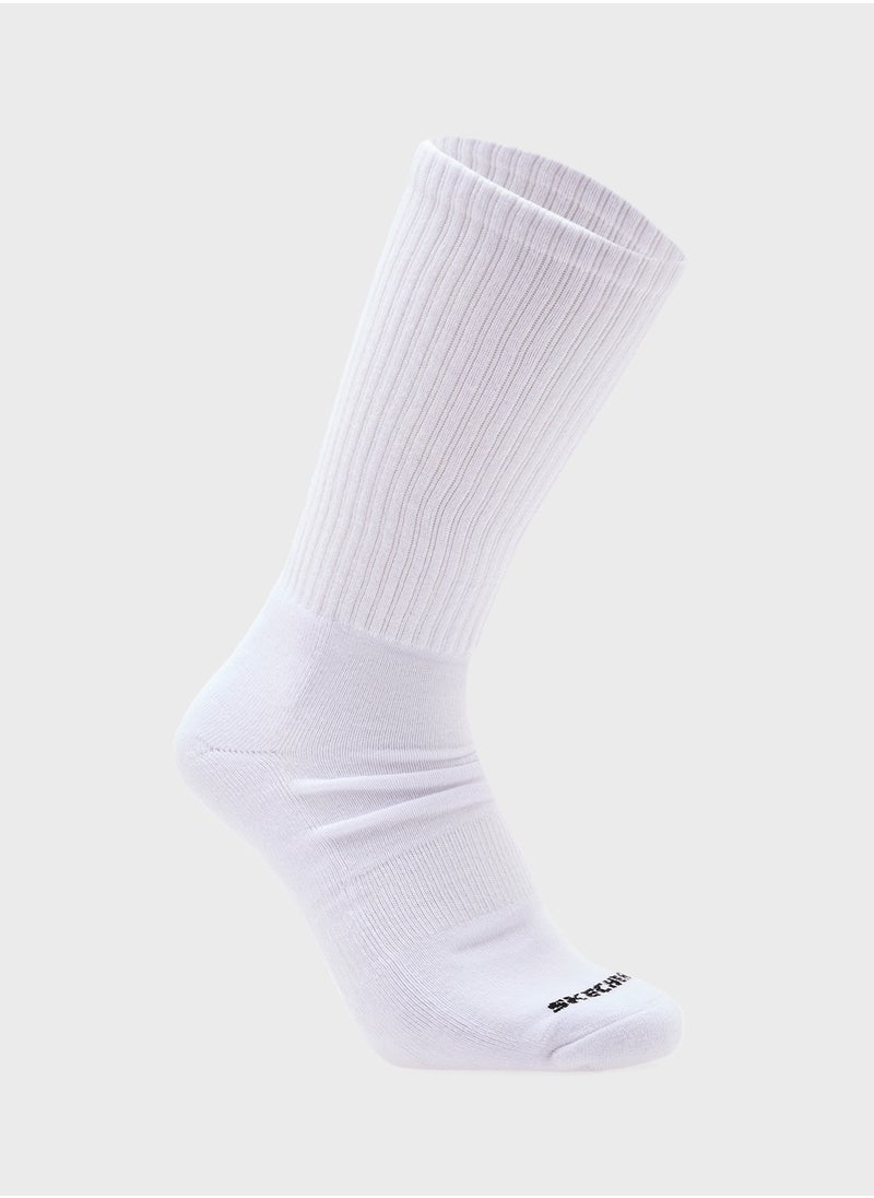 SKECHERS 3 Pack Terry Crew Socks  - Image 4