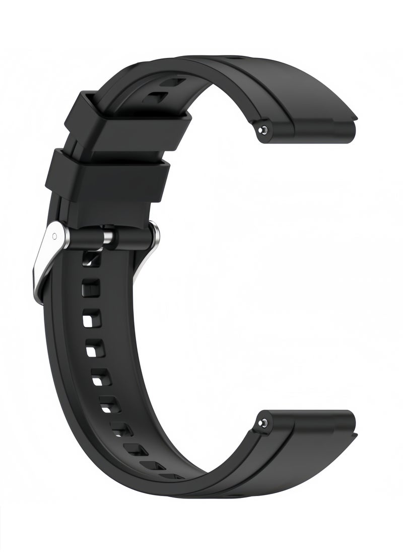 Generic 2pcs Silicone Replacement Strap Watchband for Huawei Watch 3/3Pro Dark Blue/Black  - Image 2