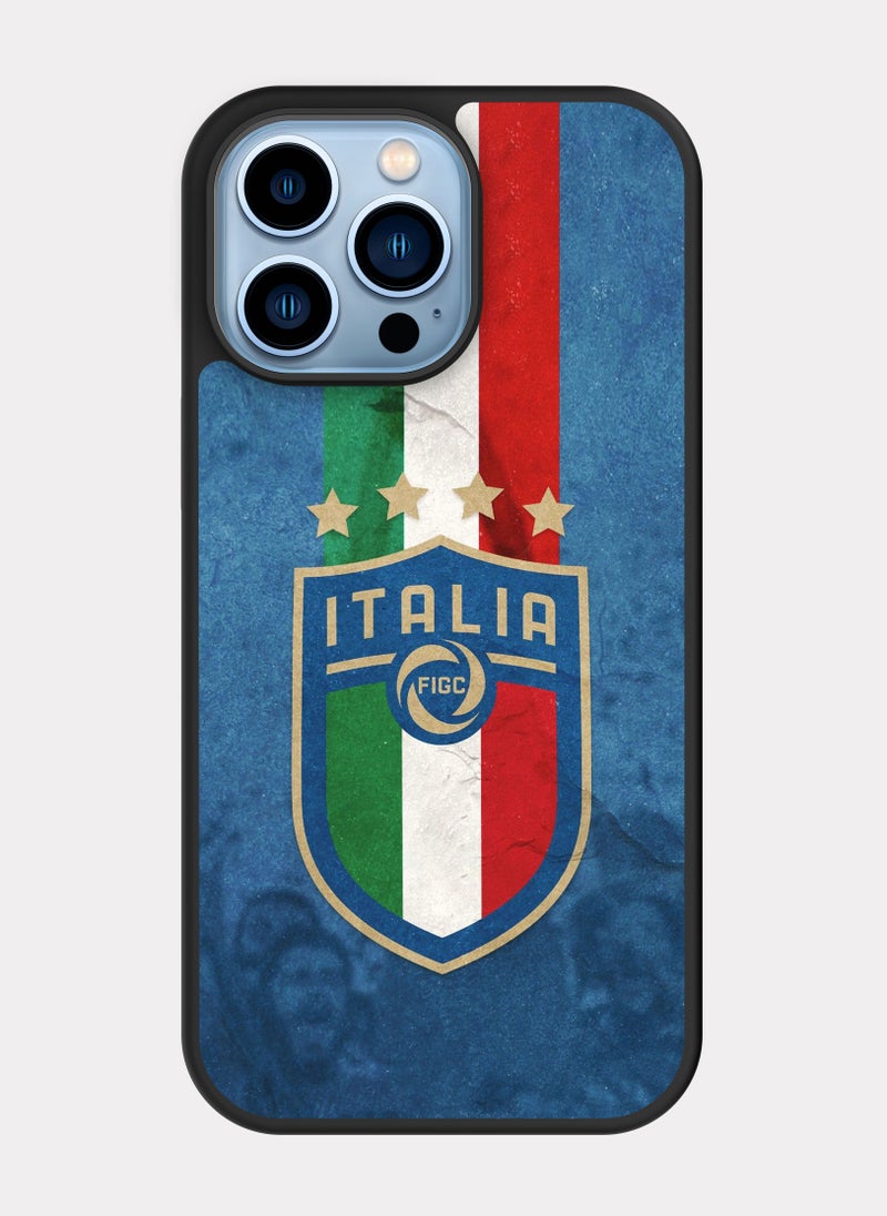 بكسلات كفر ايفون 13 برو ماكس منتخب ايطاليا ازرق - Image 1