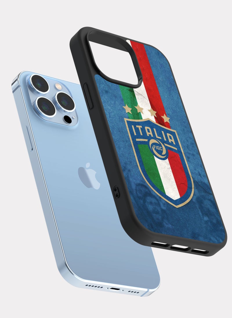 بكسلات كفر ايفون 13 برو ماكس منتخب ايطاليا ازرق - Image 2