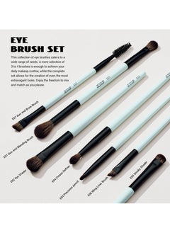 Jessup Jessup Makeup Brushes Set 10pcs, Double Sided Foundation Contour Blush Highlight Blending Eyebrow Brush Eyeshadow Eyeliner Concealer Brush, Bright Cyan Cruelty Free Cosmetic Tools T500  - Image 5