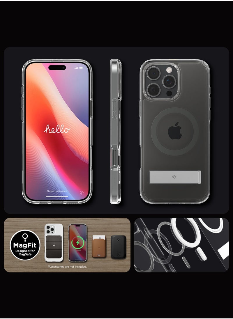 Ultra Hybrid S MagFit iPhone 16 Pro MAX Case Cover MagSafe with Kickstand - Graphite