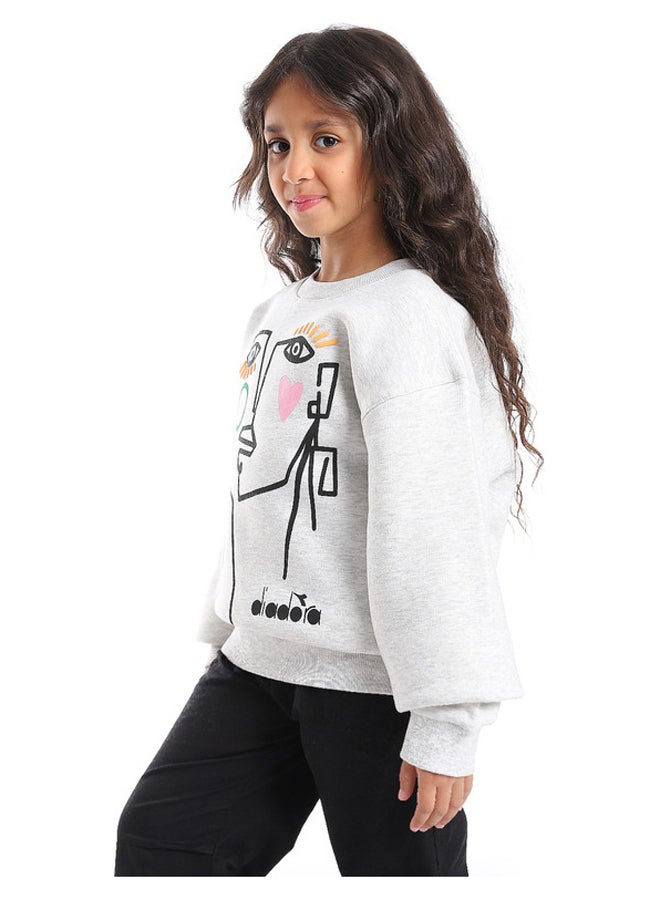 DIADORA Printed Sweatshirt for Girls - Image 2